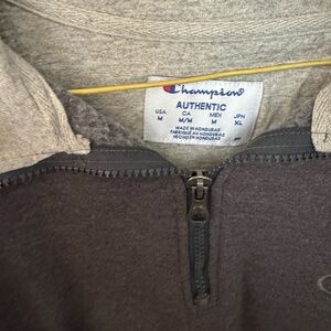 Champion Two-Tone Gray Half-Zip Pullover